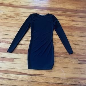 Pretty little thing black right dress